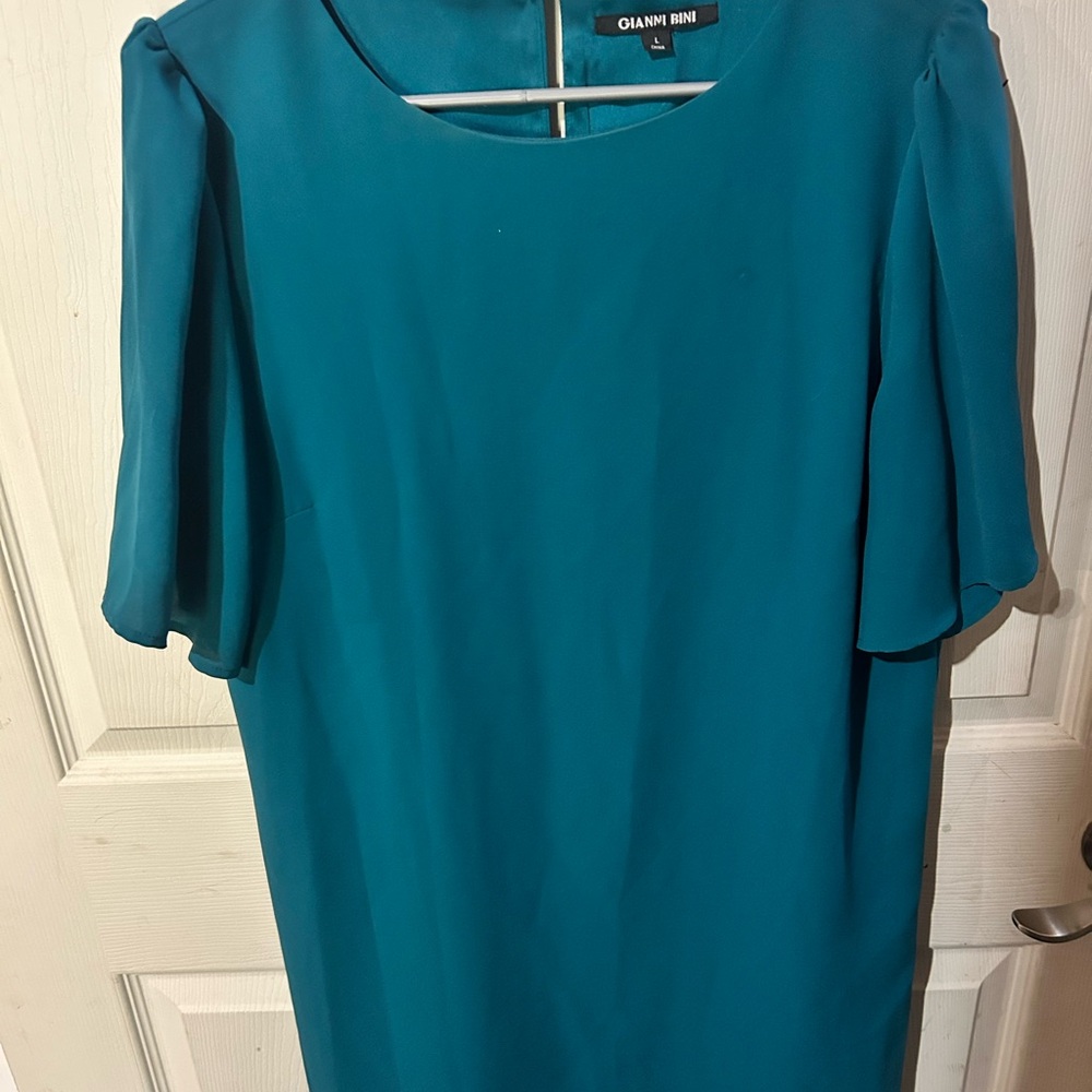 Gianni Bini Green/Blue Buinsess cas. Dress
worn once super duper cute